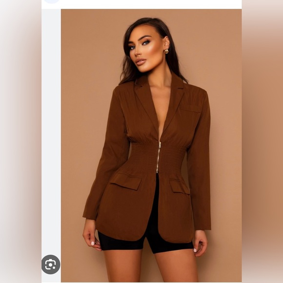 lemon lunar Jackets & Blazers - Lemon and Lunar zip blazer